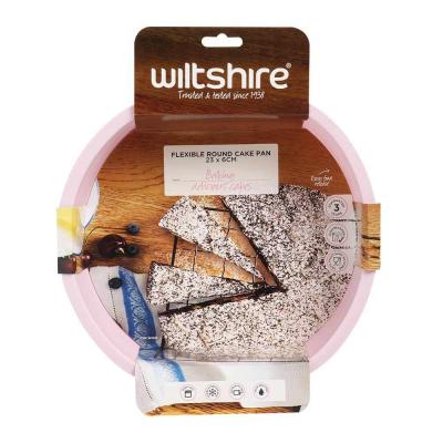 Wiltshire Silicone Round Cake Pan 23x6cm | Pink