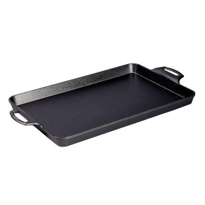 Lodge Seasoned Cast Iron Baking Pan | 15.5x10.5 Inch 