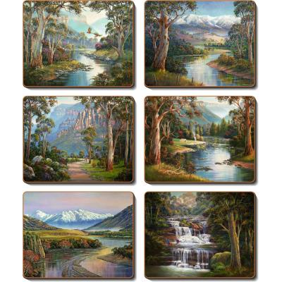 Cinnamon Away From It All Coasters Set of 6 | 11.5x9.5cm