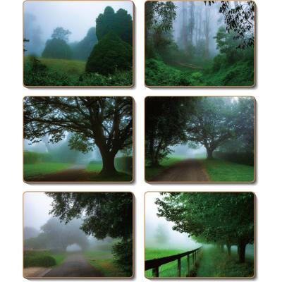 Cinnamon Country Mist Coasters Set | 6 Piece
