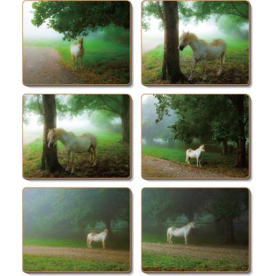 Cinnamon Pony Coasters Set | 6 Piece