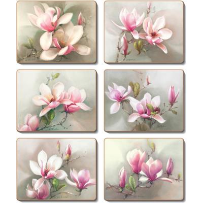 Cinnamon Magnolias Placemats | Set of 6