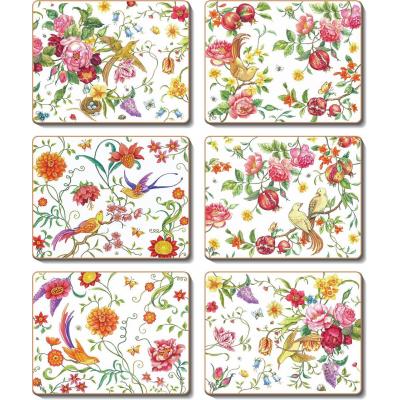 Cinnamon Garden Paradise Cork Backed Placemats | Set of 6pcs 