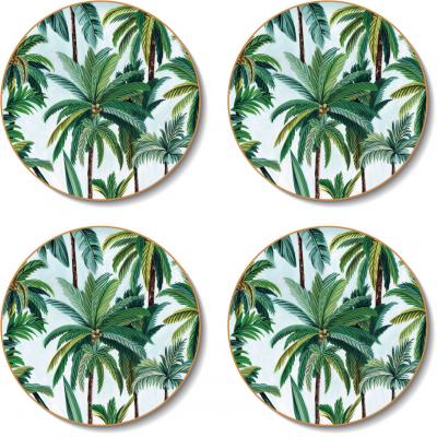 Cinnamon Round Tropical Palm Trees Placemats 33cm | Set of 4