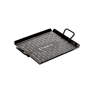 Lodge Seasoned Carbon Steel Grill Pan 13x12 Inch | 33x30.5cm