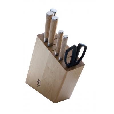 Kai-Shun Classic 7 Piece Birch Block Set | White 
