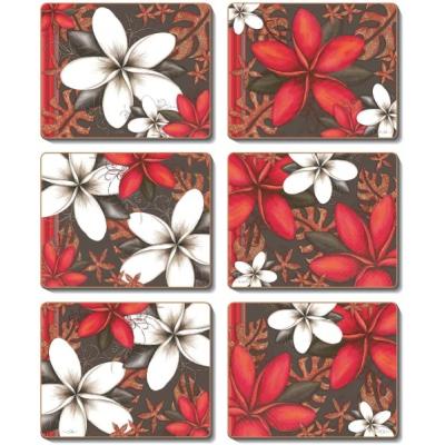 Cinnamon Essence Cork Backed Coasters | Set Of 6pcs 