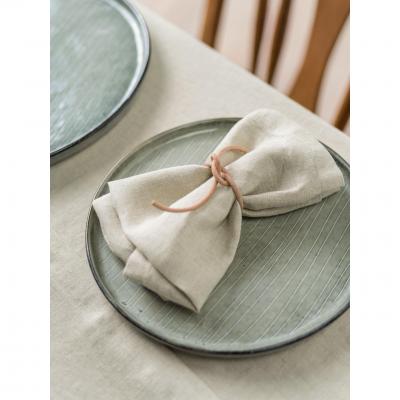 Linen House Nimes Linen 4-Piece Napkin Set | Natural