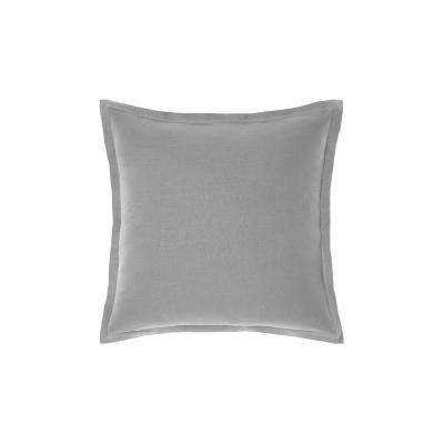 Linen House Nimes Linen Tailored Cushion 48x48cm | Ash 