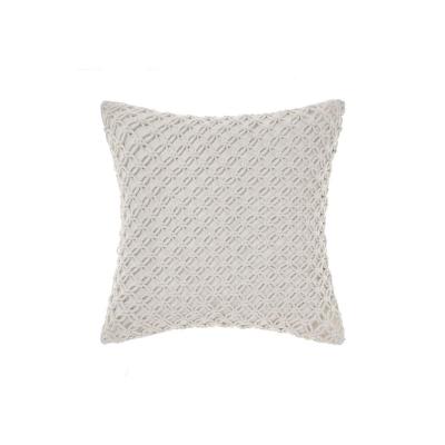Linen House Joni Cushion 45x45cm | White
