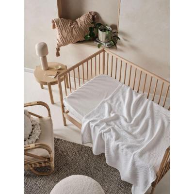 Linen House Waffle Baby Blanket | White