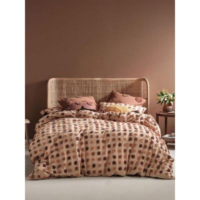 Linen House Haze Quilt Cover Set | Super King | Pecan 