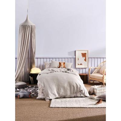 Linen House Nimes Linen Kids Quilt Cover Set | Double | Grey