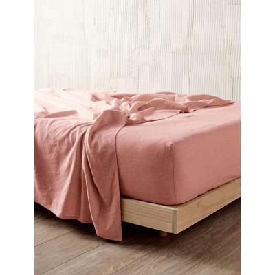 Linen House Nimes Linen Fitted Sheet 50cm | Queen | Rosette