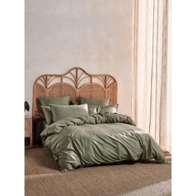 Linen House Nara Quilt Cover Set | Single | Moss 