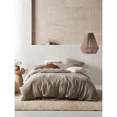 Linen House Elysian Pebble Quilt Cover Set | Super King
