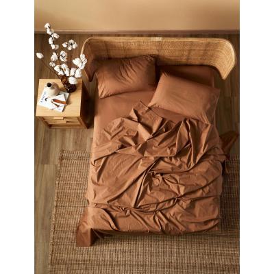 Linen House Terra Organic Cotton Pecan Sheet Set | King
