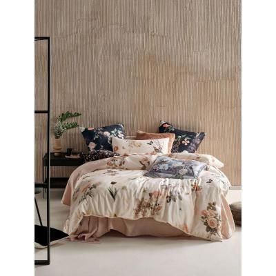 Linen House Gwyneth Quilt Cover Set | Queen | Peach