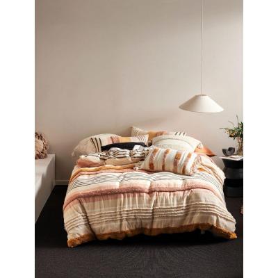 Linen House Briony Quilt Cover Set | Super King | Brandy