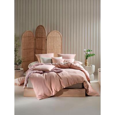 Linen House Osmond Quilt Cover Set | Double | Rose