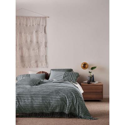 Linen House Dunaway Quilt Cover Set | Queen | Petrol