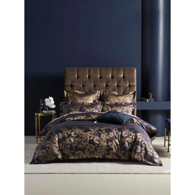 Linen House Verity Quilt Cover Set | Queen | Navy
