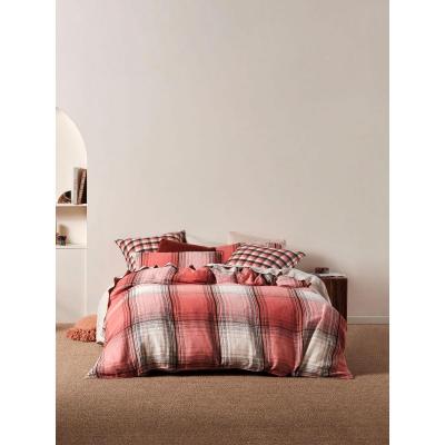Linen House Carricklea Quilt Cover Set | King | Brandy