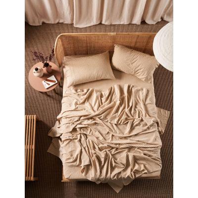 Linen House Springsteen Sheet Set | King Single | Caramel 