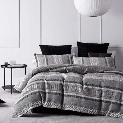Platinum Logan & Mason Tribeca Quilt Cover Set | King Bed | Steel