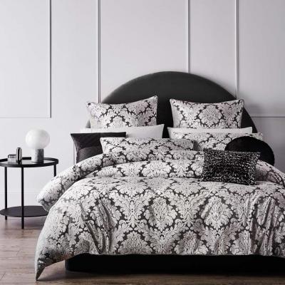 Platinum Logan & Mason Constantine Quilt Cover Set | King Bed | Smoke 