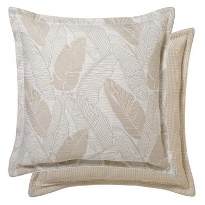 Platinum Logan & Mason Tahiti European Pillowcase | Tan