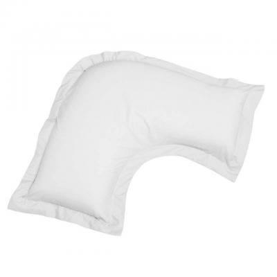 Logan & Mason 300TC Cotton Percale V Shaped Pillowcase | White