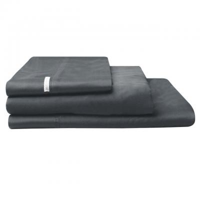 Logan & Mason 300TC Sheet Set | Single Bed | Charcoal