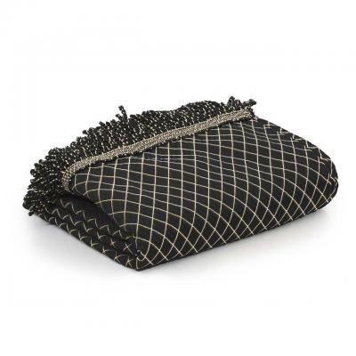 Davinci Lancaster Throw | Black