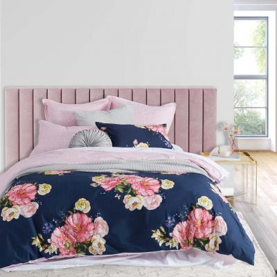Logan & Mason Bouquet Quilt Cover Set | Single Bed | Navy
