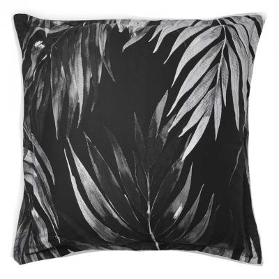 Logan & Mason Cayman European Pillowcase | Charcoal 