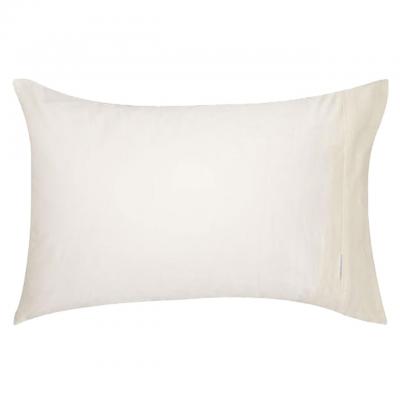 Logan & Mason 100% Egyptian Cotton 400TC Standard Pillowcase | Vanilla