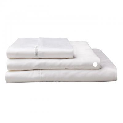 Logan & Mason Fitted Sheet 400TC | Queen Bed | White