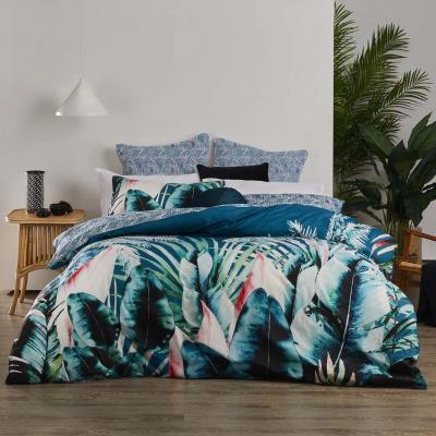 Logan & Mason Mauritius Quilt Cover Set | Queen Bed | Teal