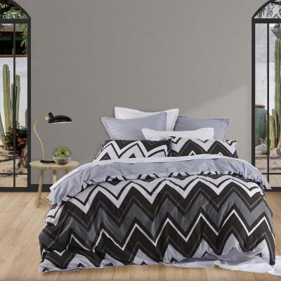 Logan & Mason Tycen Quilt Cover Set | Double Bed | Black