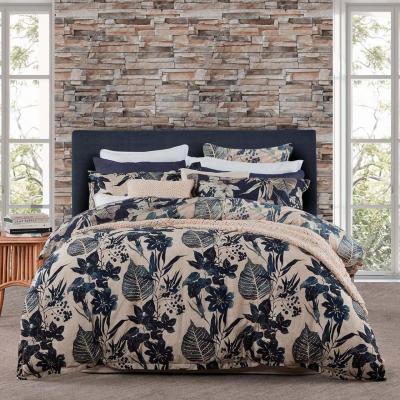 Private Collection Allambie Quilt Cover Set | Queen Bed | Indigo