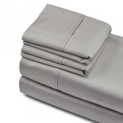 Private Collection 750TC Cotton Sateen Sheet Set | Queen Bed | Silver
