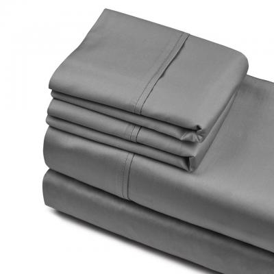 Private Collection 750TC Cotton Sateen Sheet Set | King Bed | Charcoal