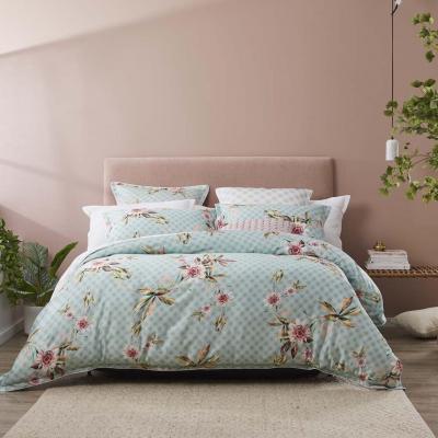 Platinum Logan & Mason Darlita Quilt Cover Set | Queen Bed | Sage