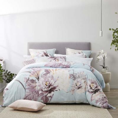 Platinum Logan & Mason Montrose Quilt Cover Set | Queen Bed | Heather