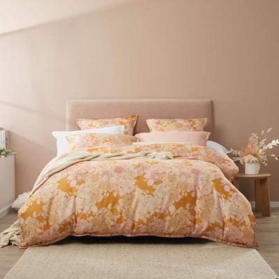 Platinum Logan & Mason Arbour Quilt Cover Set | Queen Bed | Honey