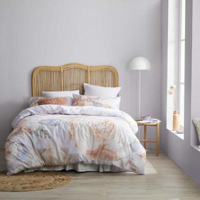 Logan & Mason Maggie Quilt Cover Set | Queen Bed | Peach 