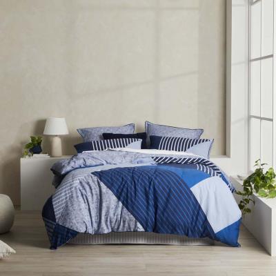 Logan & Mason Noah Quilt Cover Set | Queen Bed | Atlantic