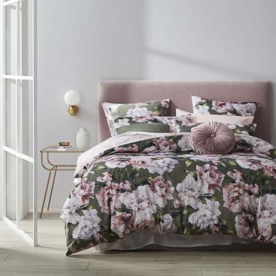 Platinum Logan & Mason Camilla Quilt Cover Set | King Bed | Olive