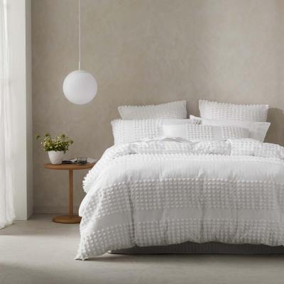 Platinum Logan & Mason Dream Quilt Cover Set | Queen Bed | White